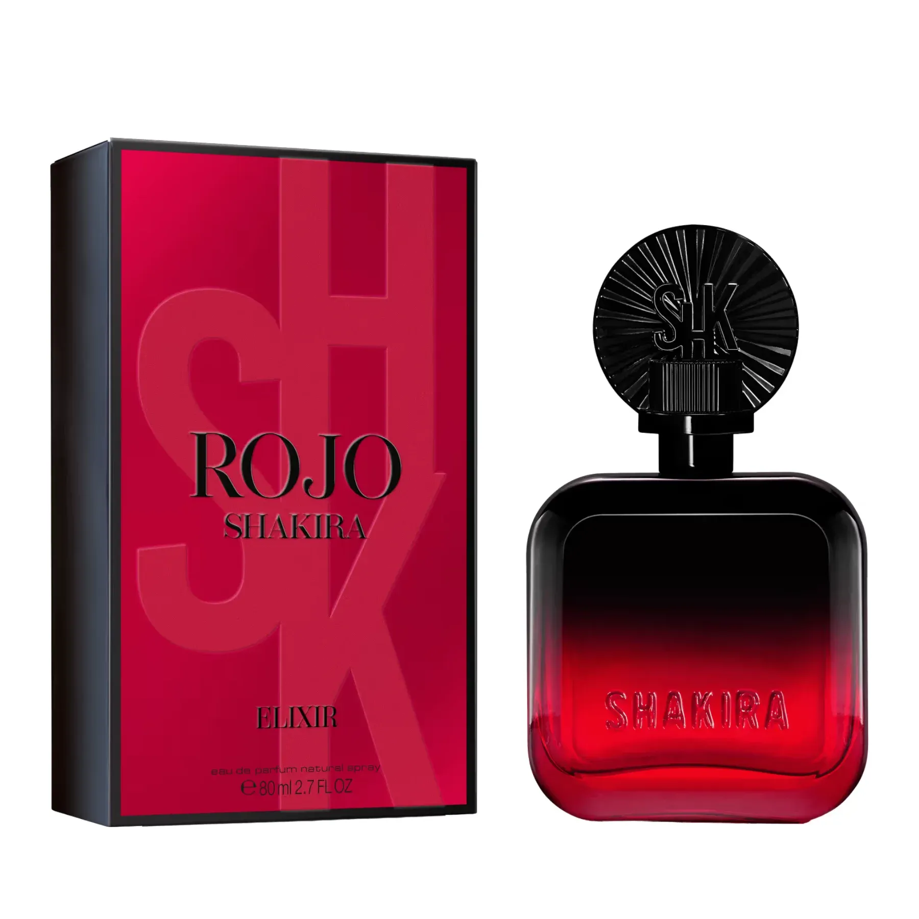 Perfume Feminino Shakira Rojo Elixir EDP 80ml - Iap Cosméticos